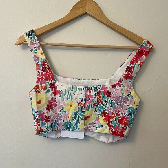 Yllw The Label Floral Crop Top - Size Smal NWT - Picture 4 of 5